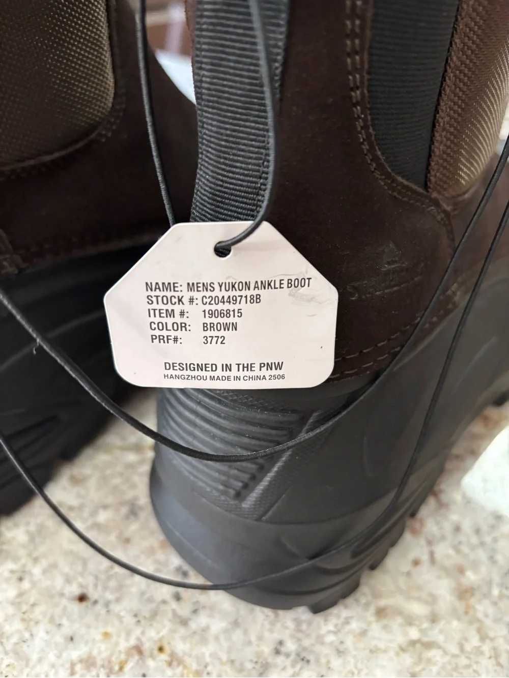 Men's Waterproof Brown and Black Winter Rain & Snow Boots